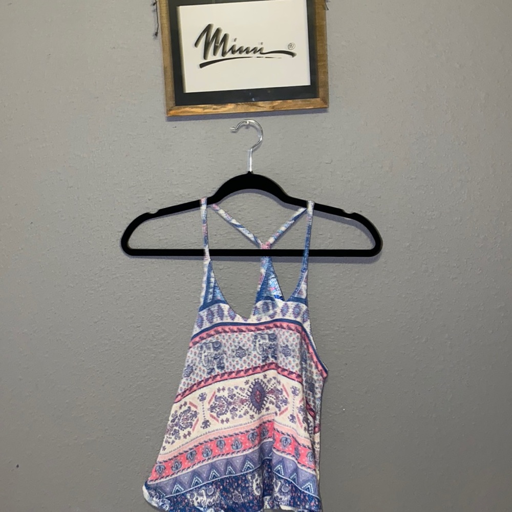 Cross back soft blouse